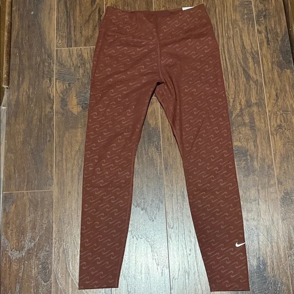 Nike Brown Dri-FIT Leggings 7/8 NWT - Picture 5 of 7
